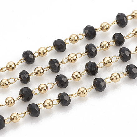 Handgefertigte Perlenketten aus Messing CHC-N015-04A-1