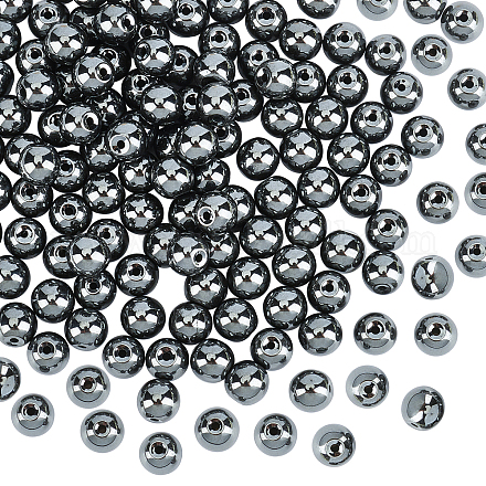 Fili di perline di ematite sintetica non magnetica olycraft G-OC0001-65-6mm-1