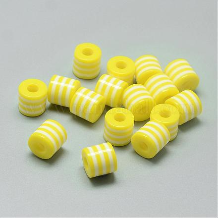 Opaque Stripe Resin Beads RESI-S343-8x8-01-1