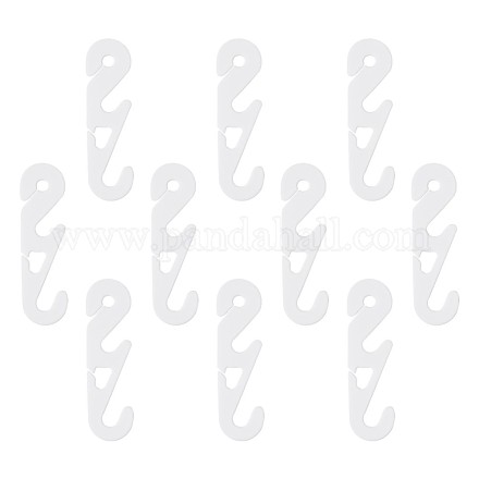 Crochet d'oreille réglable en plastique pour le couverture de bouche AJEW-TA0017-04-1