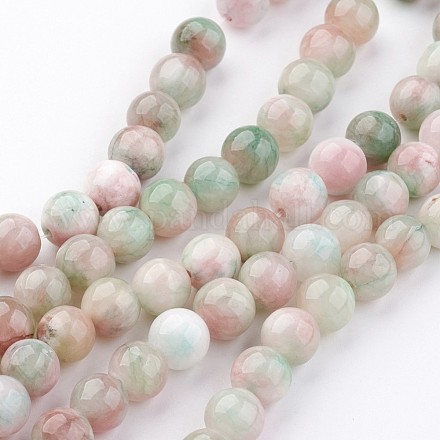 Chapelets de perles en jade persan naturel G-J356-20-8mm-1