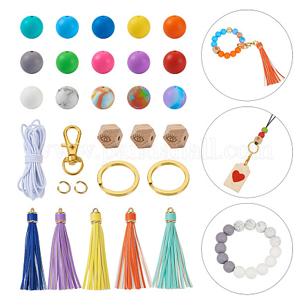 Kit de fabrication de bracelet porte-clés bricolage DIY-TA0004-20-1