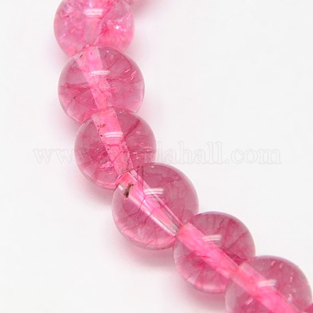 Natural Crackle Quartz Beads Strands G-N0003-6mm-03-1
