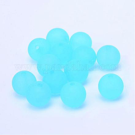Transparent Acrylic Ball Beads FACR-R021-6mm-06-1