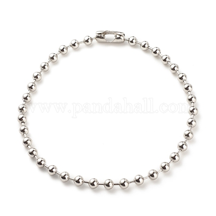 304 Kugelketten-Halskette aus Edelstahl für Damen NJEW-JN03892-01-1