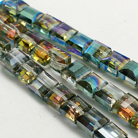 Electroplate Glass Beads EGLA-D024-M-1
