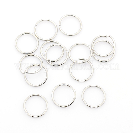 304 Stainless Steel Open Jump Rings STAS-J013-10x1mm-01-1