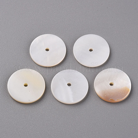 Natural Freshwater Shell Beads SHEL-R144-30A-1