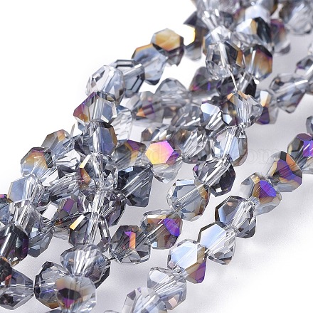 Electroplate Glass Beads Strands EGLA-L016-HP-A05-1