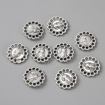 Tibetan Style Zinc Alloy Filigree Joiners FIND-TAC0010-29AS-1