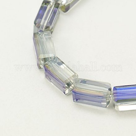 Perles en verre electroplate EGLA-J023-8x4mm-02-1