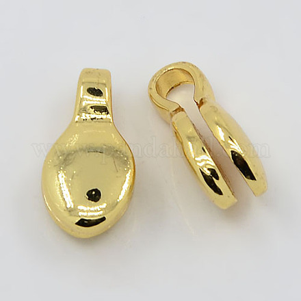 Veri pendenti buddisti in ottone placcato oro 18k KK-K090-10G-1