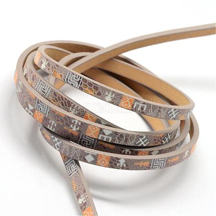 Pattern Printed Imitation Leather Cords LC-R010-19D-1