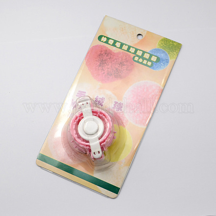 Розовый diy пластиковый вязальный станок для изготовления пом пом X-TOOL-R045-04B-1
