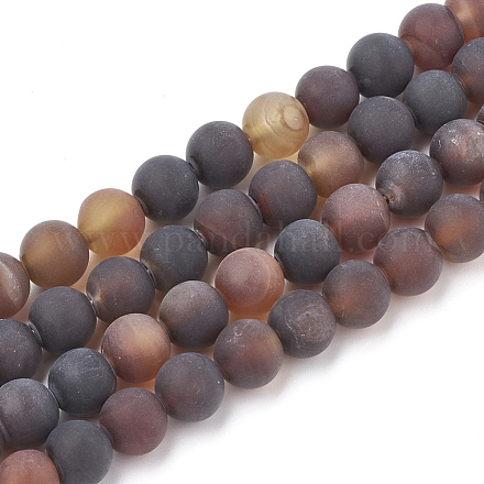 Chapelets de perles d'agate naturelle G-T106-023-1