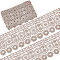 5Yards Polyester Ribbon, with Embroidered Lace, Bisque, 4-1/2 inch(115mm)