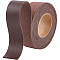 GORGECRAFT 25mm x 2m Lychee Grain Leather Strips Flat Leather Cord 1.7mm Thick Imitation Leather Strap Threads Rope for DIY Crafts Belt Furniture Handles Bracelets Jewelry Making, Coconut Brown