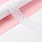 Synthetic Moonstone Beads Strands, Frosted, Round, White, 6mm, Hole: 1mm, about 60~64pcs/strand, 14.76''~15.55''(37.5~39.5cm)