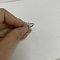 Brass Micro Pave Clear Cubic Zirconia Finger Rings, Real Platinum Plated, Letter U, Inner Diameter: 20mm