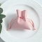 Microfiber Imitation Leather Pouches, Drawstring Bag, Rectangle, Pink, 8x7cm