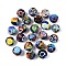 Handmade Millefiori Glass Round Beads, Chevron Beads, Mixed Color, 12mm, Hole: 2mm, about 30pcs/strand
