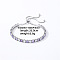 Brass Micro Pave Cubic Zirconia Slider Bracelets for Woman, Square, Thistle, Inner Diameter: 6-3/4 inch(17cm)