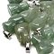 Natural Green Aventurine Pendants, with 201 Stainless Steel Finding, Dog, 25~27x15~16x9~9.5mm, Hole: 5x7mm
