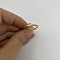 Brass Micro Pave Clear Cubic Zirconia Finger Rings, Real 14K Gold Plated, Letter Z, Inner Diameter: 20mm