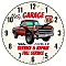 MDF Printed Wall Clock, for Home Living Room Bedroom Decoration, Flat Round, Car, 300mm