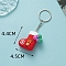PVC Plastic Keychain, Christmas Theme, Christmas Socking, Pendant: 4.4x4.5cm