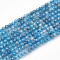 Natural Apatite Beads Strands, Faceted Round, 2mm, Hole: 0.3mm, about 200pcs/strand, 15.7 inch
