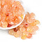 Transparent Acrylic Beads, Flat Round, Two Tone, Sandy Brown, 14x14x5~5.5mm, Hole: 1.8mm, about 714pcs/500g