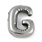 Anti-Tarnish 304 Stainless Steel Pendants, Letter G, 18x14.5x5mm, Hole: 2mm