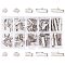 Pandahall Elite 100 pcs 5 Size Iron Ribbon Ends Set Bracelet Bookmark Pinch Crimp Clamp End Findings Cord Ends Fasteners Clasp Leather Crimp Ends Jewelry Making Findings, Platinum