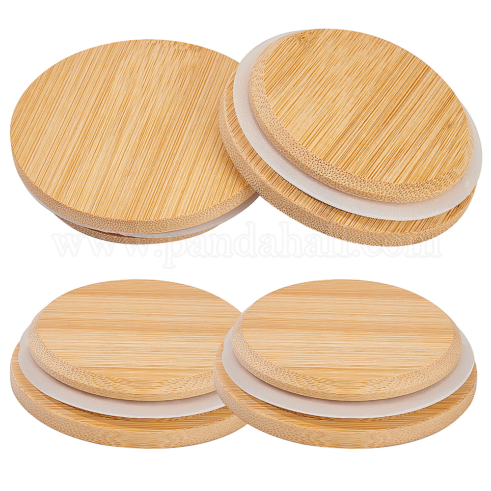 Wholesale GORGECRAFT 4 Pack Oui Yogurt Jar Lids Bamboo Wood Lids that ...