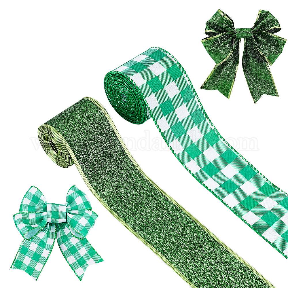 Wholesale AHADERMAKER 2 Rolls 2 Styles Polyester Ribbon - Pandahall.com