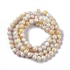 Fili di perle di vertro placcato GLAA-C023-01F-3
