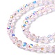 Trasparenti perle di vetro placca fili GLAA-Q099-B01-07-3