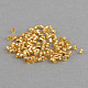 ガラスシードビーズを等級分けする  六角形（ツーカット）  銀並ぶ  ゴールデンロッド  2x1.5~2mm  穴：0.5mm  約21000個/袋 SEED-R007-FH32-1