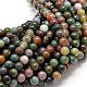 Natural Indian Agate Round Bead Strands X-G-P075-40-10mm-1