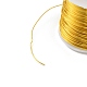 銅クラフトワイヤー  ラウンド  ゴールドカラー  22ゲージ  0.6mm  約127.95フィート（39m）/ロール CWIR-CJC0001-12C-2