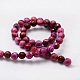 Faceted Round Natural Crazy Agate Bead Strands G-L437-43B-8mm-2
