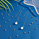 Dicosmétique 50 pcs trèfle tasse cheville bails vert émail fleur bail peg pendentifs 14k plaqué or petits pendentifs bails demi-percé perles connecteur breloques pour la fabrication de bijoux KK-DC0002-56-4