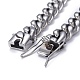 Men's 304 Stainless Steel Cuban Link Chain Bracelets BJEW-P263-B02-P-4