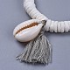 Cotton Thread Tassels Charm Bracelets BJEW-JB04385-01-2