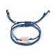 Регулируемые плетеные браслеты из бисера BJEW-JB05000-2