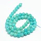 Grade A pierre naturelle perles rondes amazonite brins G-O017-6mm-08A-2