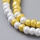 (vente de bijoux pour fêtes d'usine) bracelets extensibles pour enfants en perles de verre BJEW-JB04825-04-4
