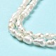 Fili di perle di perle d'acqua dolce coltivate naturali PEAR-E016-152-4