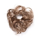 人工毛髪の延長  女性のお団子のためのヘアピース  ヘアドーナツアップポニーテール  耐熱高温繊維  バリーウッド  15cm OHAR-G006-A12-2